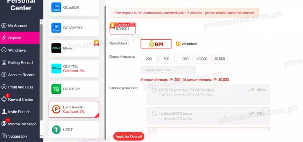 Bank Transfers